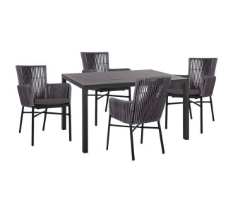 ΣΕΤ 5 ΤΜΧ ΑΛΟΥΜΙΝΙΟΥ ΜΕ ΤΡΑΠΕΖΙ 140Χ80Χ75,5Υ HM10517 |  Σετ τραπεζαρία κήπου στο espiti