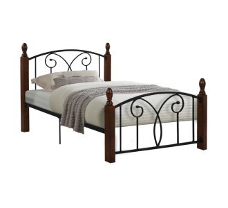 ΚΡΕΒΑΤΙ SUZIE ΜΕΤΑΛΛΟ ΞΥΛΟ ΜΟΝΟ ΣΤΡΩΜΑ 90x190 εκ. HM389 |  Κρεβάτια στο espiti