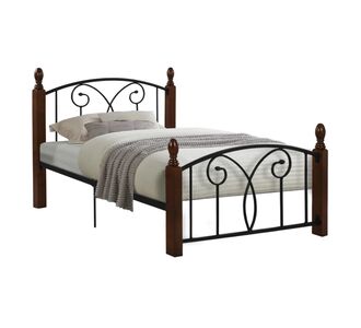 ΚΡΕΒΑΤΙ SUZIE ΜΕΤΑΛΛΟ ΞΥΛΟ ΜΟΝΟ ΣΤΡΩΜΑ 90x190 εκ. HM389 |  Κρεβάτια στο espiti