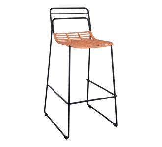 ΣΚΑΜΠΟ ΜΕΤΑΛΛΙΚΟ ALLEGRA HM5642 ΜΕ WICKER ΣΕ ΜΠΕΖ ΑΠΟΧΡΩΣΗ 48x53x100 εκ. |  Σκαμπώ κήπου στο espiti