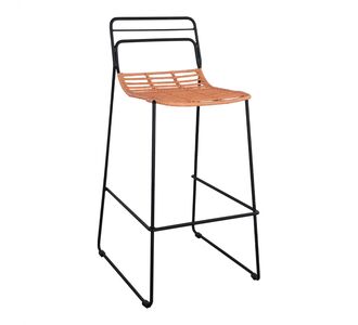 ΣΚΑΜΠΟ ΜΕΤΑΛΛΙΚΟ ALLEGRA HM5642 ΜΕ WICKER ΣΕ ΜΠΕΖ ΑΠΟΧΡΩΣΗ 48x53x100 εκ. |  Σκαμπώ κήπου στο espiti