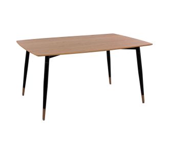 ΤΡΑΠΕΖΙ JOLIE ΡΟΥΣΤΙΚ ΜΕ ΦΥΣΙΚΗ ΕΠΙΦΑΝΕΙΑ ΜΕ ΜΕΤΑΛΙΚΑ ΠΟΔΙΑ ΜΑΥΡΟ ΜΑΤ  HM8554.01 160x90x74Υ εκ. |  Τραπέζια στο espiti