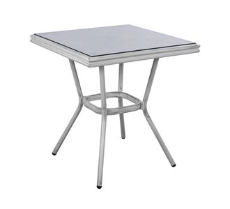 ΤΡΑΠΕΖΙ ΑΛΟΥΜΙΝΙΟΥ HARLOW 70X70X76 BAMBOO LOOK HM5568.01 ΛΕΥΚΗ ΠΑΤΙΝΑ ΜΕ ΓΥΑΛΙ |  Τραπέζια κήπου στο espiti