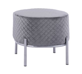 ΣΚΑΜΠΟ SINTA HM8638.01 ΑΠΟ ΓΚΡΙ ΒΕΛΟΥΔΟ ΜΕ ΑΣΗΜΙ ΒΑΣΗ 42x42x38Υ εκ. |  Σκαμπώ στο espiti