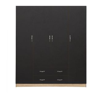 ΝΤΟΥΛΑΠΑ 4ΦΥΛΛΗ AZALEA ΜΕ 2 ΣΥΡΤΑΡΙΑ 200Χ56Χ180Υεκ. HM353.04 SONAMA-ΓΚΡΙ |  Ντουλάπες ρούχων στο espiti