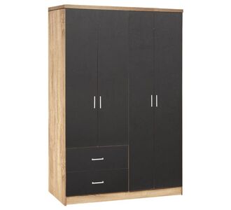 ΝΤΟΥΛΑΠΑ 4ΦΥΛΛΗ BRIANA ME 2 ΣΥΡΤΑΡΙΑ HM339.04 SONAMA-ΓΚΡΙ 120Χ42,5Χ180,5εκ. |  Ντουλάπες ρούχων στο espiti