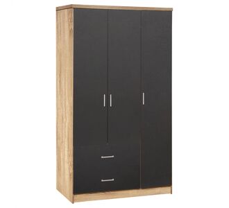 ΝΤΟΥΛΑΠΑ 3ΦΥΛΛΗ ME 2 ΣΥΡΤΑΡΙΑ CAESAR HM340.04 SONAMA ΜΕ ΓΚΡΙ 89x42,5Χ181εκ. |  Ντουλάπες ρούχων στο espiti