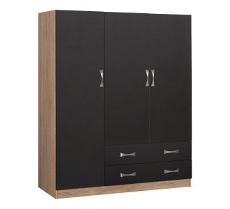 ΝΤΟΥΛΑΠΑ 3ΦΥΛΛΗ CARLY HM384.04 ΜΕ ΔΥΟ ΣΥΡΤΑΡΙΑ SONAMA-ΓΚΡΙ 150X55Χ180Υεκ. |  Ντουλάπες ρούχων στο espiti