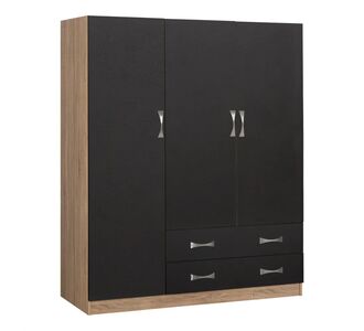 ΝΤΟΥΛΑΠΑ 3ΦΥΛΛΗ CARLY HM384.04 ΜΕ ΔΥΟ ΣΥΡΤΑΡΙΑ SONAMA-ΓΚΡΙ 150X55Χ180Υεκ. |  Ντουλάπες ρούχων στο espiti