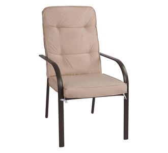 ΠΟΛΥΘΡΟΝΑ ΜΕΤΑΛΛΙΚΗ ENDIKA ΣΕ ΚΑΦΕ ΧΡΩΜΑ ΜΕ ΜΠΕΖ ΜΑΞΙΛΑΡΙ 60Χ71Χ105Υ εκ. HM5680.02 |  Πολυθρόνες κήπου στο espiti