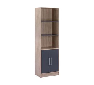ΒΙΒΛΙΟΘΗΚΗ ΜΕΛΑΜΙΝΗΣ ENSLEY HM2027.04 SONAMA-ΓΚΡΙ 60x30x180Υ εκ. |  Βιβλιοθήκες γραφείου στο espiti