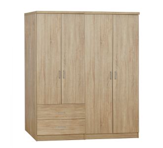 ΣΕΤ 2 ΤΜΧ ΝΤΟΥΛΑΠΑ 4ΦΥΛΛΗ SONAMA 160X42X181 HM11351.02 |  Ντουλάπες ρούχων στο espiti