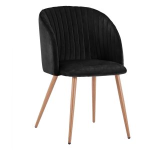 ΠΟΛΥΘΡΟΝΑΚΙ LEAH HM8543.04 ΜΕ ΒΕΛΟΥΔΟ ΜΑΥΡΟ ΚΑΙ ΜΕΤΑΛΛΙΚΑ ΠΟΔΙΑ 53x57x81 εκ. |  Πολυθρόνες σαλονιού στο espiti