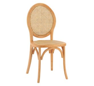 ΚΑΡΕΚΛΑ ΞΥΛΙΝΗ TINSLEY ΜΕ ΟΒΑΛ ΠΛΑΤΗ ΚΑΙ ΠΛΕΞΗ RATTAN ΣΕ ΦΥΣΙΚΗ ΑΠΟΧΡΩΣΗ HM8745.01 45x50x97 εκ. |  Καρέκλες στο espiti