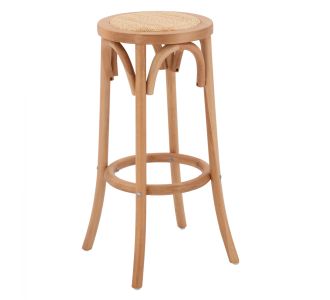 ΣΚΑΜΠΟ ΞΥΛΙΝΟ FAYE ΑΠΟ ΟΞΙΑ ΦΥΣΙΚΟ ΜΕ ΨΑΘΑ Φ36Χ70 HM8751.01 36x36x72 εκ. |  Σκαμπώ μπαρ στο espiti