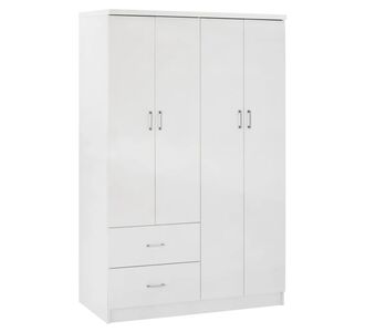 ΝΤΟΥΛΑΠΑ 4ΦΥΛΛΗ ME 2 ΣΥΡΤΑΡΙΑ BLAKELY HM339.05 ΛΕΥΚΗ 120Χ42,5Χ180,5 εκ. |  Ντουλάπες ρούχων στο espiti