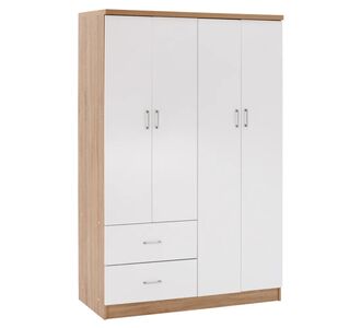 ΝΤΟΥΛΑΠΑ 4ΦΥΛΛΗ ME 2 ΣΥΡΤΑΡΙΑ BLAKELY HM339.06 SONAMA ΛΕΥΚΗ 120Χ42,5Χ180,5 εκ. |  Ντουλάπες ρούχων στο espiti