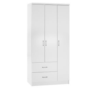 ΝΤΟΥΛΑΠΑ 3ΦΥΛΛΗ ME 2 ΣΥΡΤΑΡΙΑ CAESAR HM340.05 ΛΕΥΚΗ 89x42,5x181 εκ. |  Ντουλάπες ρούχων στο espiti