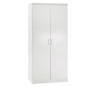 ΝΤΟΥΛΑΠΑ 2ΦΥΛΛΗ JENNA ΛΕΥΚΗ HM368.05 80x43x181 εκ. |  Ντουλάπες ρούχων στο espiti