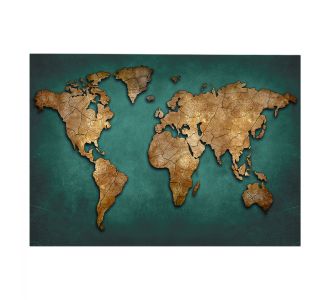 ΠΙΝΑΚΑΣ ΚΑΜΒΑΣ WORLD MAP HM7197.01 100X3X70 εκ. |  Πίνακες στο espiti