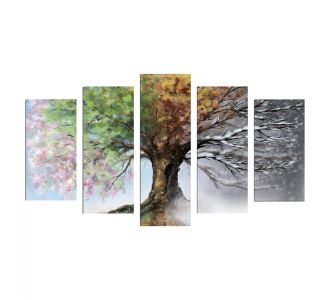 ΠΕΝΤΑΠΤΥΧΟΣ ΠΙΝΑΚΑΣ MDF FOUR SEASONS HM7206.05 100X60x0,3 εκ. |  Πίνακες στο espiti