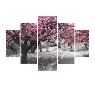 ΠΙΝΑΚΑΣ ΠΕΝΤΑΠΤΥΧΟ MDF BLOOMING TREE 82Χ56x3  HM7207.04 |  Πίνακες στο espiti