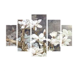 ΠΕΝΤΑΠΤΥΧΟΣ ΠΙΝΑΚΑΣ MDF MAGNOLIA KOBUS HM7207.01 82X56x0,3 εκ. |  Πίνακες στο espiti