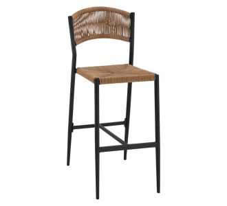 ΣΚΑΜΠΟ BAR ΑΛΟΥΜΙΝΙΟΥ ΑΝΘΡΑΚΙ ΜΕ ΣΧΟΙΝΙ PE ΜΠΕΖ HM5789.02 45,5x56x111 εκ. |  Σκαμπώ κήπου στο espiti