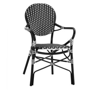 ΠΟΛΥΘΡΟΝΑ ΑΛΟΥΜΙΝΙΟΥ BAMBOO LOOK ΜΕ ΜΑΥΡΟ ΛΕΥΚΟ WICKER HM5793.02 56X63X96Y εκ. |  Πολυθρόνες κήπου στο espiti