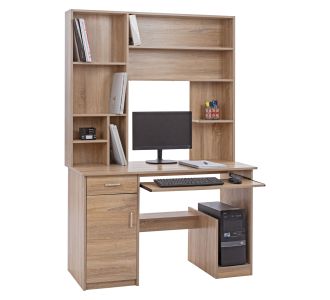 ΓΡΑΦΕΙΟ ΜΕ ΒΙΒΛΙΟΘΗΚΗ-ΡΑΦΙΕΡΑ STATUS HM2032.02 SONOMA 120X55X182 |  Γραφεία στο espiti