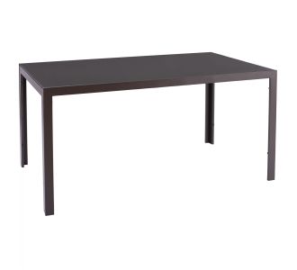 ΤΡΑΠΕΖΙ ΜΕΤΑΛΛΙΚΟ OFER ΟΡΘΟΓΩΝΙΟ ΚΑΦΕ ΜΕ ΓΥΑΛΙ ΚΑΦΕ 150X90Χ75Υεκ. HM5767.02 |  Τραπέζια κήπου στο espiti