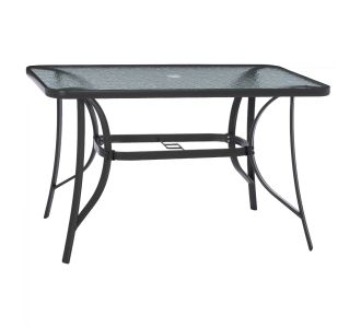 ΤΡΑΠΕΖΙ BRAVO ΜΕΤΑΛΛΙΚΟ ΓΚΡΙ ΓΥΑΛ.ΕΠΙΦΑΝΕΙΑ ΜΕ ΤΡΥΠΑ ΟΜΠΡΕΛΑΣ 120Χ70Χ72Υεκ.HM5021.11 |  Τραπέζια κήπου στο espiti
