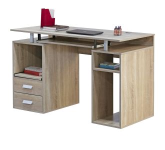 ΓΡΑΦΕΙΟ ΜΕΛΑΜΙΝΗΣ STATUS HM2026.02 SONOMA-ΛΕΥΚΟ 120Χ55Χ76 εκ. |  Γραφεία στο espiti