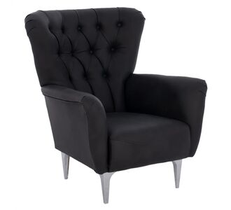 ΠΟΛΥΘΡΟΝΑ ΜΠΕΡΖΕΡΑ Τ. CHESTERFIELD ΣΕ ΧΡΩΜΑ ΜΑΥΡΟ HM9217.01 87x88x100 εκ. |  Πολυθρόνες σαλονιού στο espiti