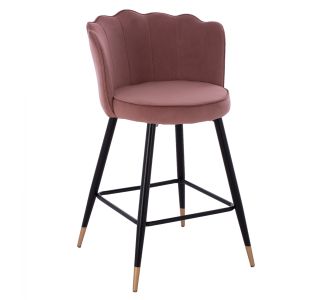 ΣΚΑΜΠΟ ΜΕΣΑΙΟΥ ΥΨΟΥΣ HM8736.02 VESNA ΒΕΛΟΥΔΟ ΣΑΠΙΟ ΜΗΛΟ ΜΕΤΑΛΛΙΚΟ ΣΚΕΛΕΤΟ 50x50x90 εκ. |  Σκαμπώ μπαρ στο espiti