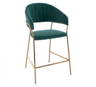 ΣΚΑΜΠΟ ΜΕΣΑΙΟΥ ΥΨΟΥΣ HM8734.03 THEODORE ΒΕΛΟΥΔΟ ΚΥΠΑΡΙΣΣΙ ΕΠΙΧΡΥΣΟ ΣΚΕΛΕΤΟ 60x55x100Y εκ. |  Σκαμπώ μπαρ στο espiti