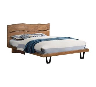 ΚΡΕΒΑΤΙ NICOLE HM8218.11 ΑΠΟ ΜΑΣΙΦ ΞΥΛΟ ΑΚΑΚΙΑΣ 212,5x180x106εκ. ΓΙΑ ΣΤΡΩΜΑ 160Χ200 |  Κρεβάτια στο espiti