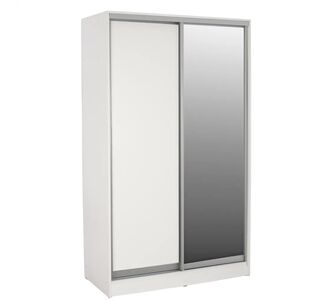 ΝΤΟΥΛΑΠΑ ΣΥΡΟΜΕΝΗ ADLER ΜΕΛΑΜΙΝΗΣ 120x60x220Yεκ. ΔΙΦΥΛΛΗ ΛΕΥΚΗ ΜΕ ΚΑΘΡΕΠΤΗ HM2460.03 |  Ντουλάπες ρούχων στο espiti