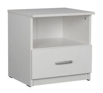 ΚΟΜΟΔΙΝΟ ADLER ΜΕΛΑΜΙΝΗΣ ΛΕΥΚΟ HM2431.03 45x40x48 εκ. |  Κομοδίνα στο espiti
