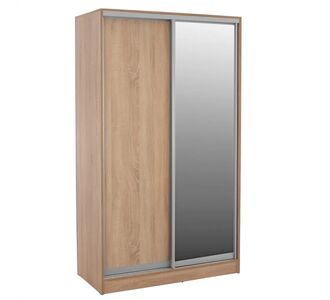 ΝΤΟΥΛΑΠΑ ΣΥΡΟΜΕΝΗ ADLER ΜΕΛΑΜΙΝΗΣ 120x60x220Yεκ. ΔΙΦΥΛΛΗ SONAMA ΜΕ ΚΑΘΡΕΠΤΗ HM2460.01 |  Ντουλάπες ρούχων στο espiti