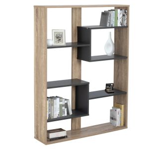 ΒΙΒΛΙΟΘΗΚΗ MARCELINE HM8772.02 100Χ21Χ124,5 ΓΚΡΙ |  Βιβλιοθήκες γραφείου στο espiti