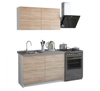 ΣΥΝΘΕΣΗ ΚΟΥΖΙΝΑΣ BLAINE ΜΕΛΑΜΙΝΗ SONAMA-ΛΕΥΚΟ HM2439 120x46-29,2εκ. |  Επιπλα στο espiti