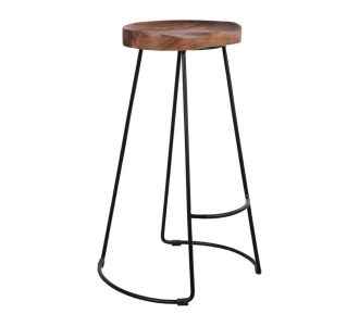 ΣΚΑΜΠΟ BAR ELEANOR ΑΠΟ ΜΑΣΙΦ ΞΥΛΟ ΑΚΑΚΙΑΣ 48x40χ76Υεκ. HM8363.11 |  Σκαμπώ μπαρ στο espiti