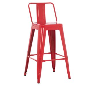 ΣΚΑΜΠΟ ΜΕΣΑΙΟΥ ΥΨΟΥΣ ΜΕΤΑΛΛΙΚΟ MELITA ΣΕ ΚΟΚΚΙΝΟ HM8574.04 42x42x98 cm. |  Σκαμπώ μπαρ στο espiti