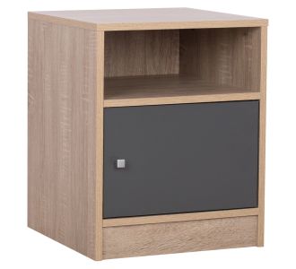 ΚΟΜΟΔΙΝΟ ΜΕΛΑΜΙΝΗΣ MALORY SONAMA-ΓΚΡΙ 40x40x50Yεκ.HM2205.04 |  Κομοδίνα στο espiti