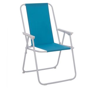 ΚΑΡΕΚΛΑ ΠΑΡΑΛΙΑΣ DEVAL ΠΤΥΣΣΟΜΕΝΗ ΣΙΕΛ ΜΕ ΨΗΛΗ ΠΛΑΤΗ HM5148 ΜΕΤΑΛΛΙΚΗ |  Καναπέδες - Καρέκλες  στο espiti