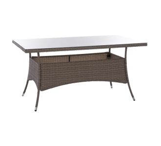 ΤΡΑΠΕΖΙ ΜΕΤΑΛΛΙΚΟ MINSK RATTAN ΓΚΡΙ HM5507.01 150x90x75Υ εκ. |  Τραπέζια κήπου στο espiti