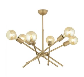 ΦΩΤΙΣΤΙΚΟ ΟΡΟΦΗΣ ΠΟΛΥΦΩΤΟ ΜΕΤΑΛΛΙΚΟ ΧΡΥΣΟ HM7401.02 60x70Y εκ. |  Οροφής στο espiti