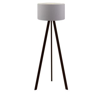 ΦΩΤΙΣΤΙΚΟ ΔΑΠΕΔΟΥ ΞΥΛΙΝΟ CRUZ  ΜΑΥΡΟ ΜΕ ΑΣΗΜΙ ΚΑΠΕΛΟ HM7578.06 Φ38x140 εκ. |  Δαπέδου στο espiti