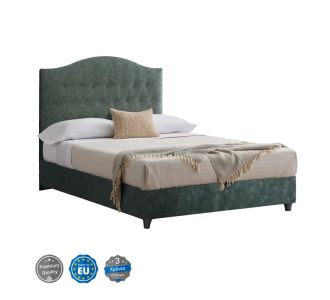 ΚΡΕΒΑΤΙ MALENA ΑΠΟ ΠΡΑΣΙΝΟ ΥΦΑΣΜΑ τύπου NUBUCK, HM647.27 ΓΙΑ ΣΤΡΩΜΑ 120x200 εκ. |  Κρεβάτια στο espiti